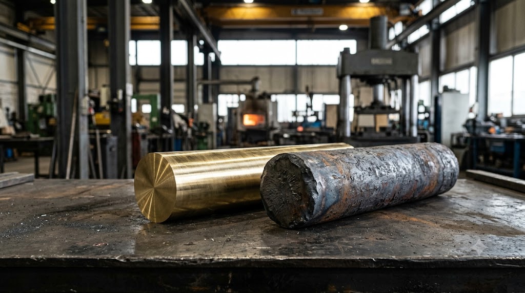 Continuous Cast Billet vs Peeled Machined Forging Slug